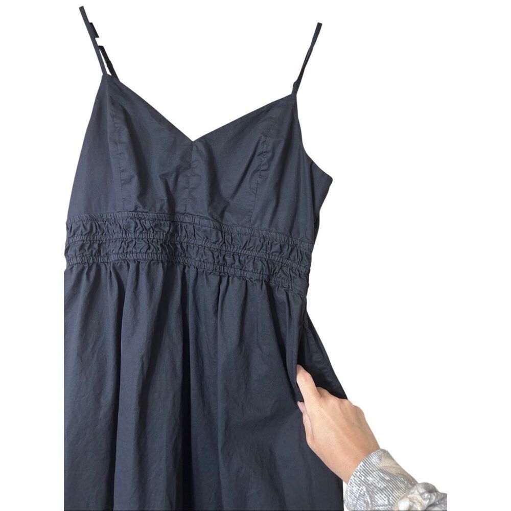 Old navy waist defined cotton midi dress black medium - Picture 4 of 11